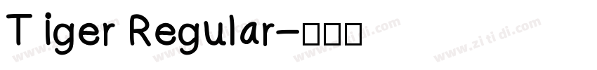Tiger Regular字体转换